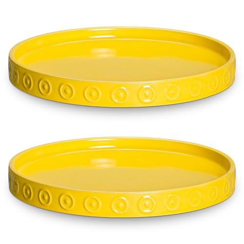 Plant Trays for Pots (5.6 Inch (2 Pack) / Yellow)