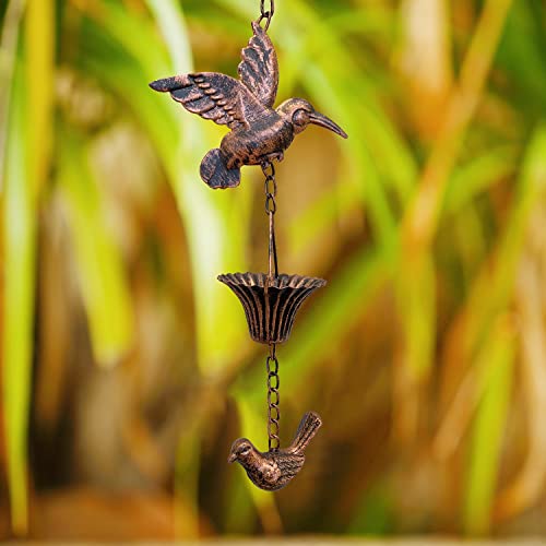 8.5FT Rain Chain (Copper Bird)