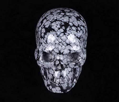 2.0" Snowflake Obsidian Crystal Skull (2.0" Snowflake Obsidian)