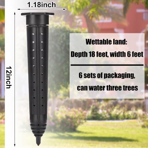 6 Pack Garden Watering Stake Deep Root Irrigation Spike (12 Inch)