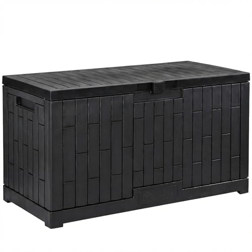 120 Gallon Large Deck Box (Black / 120 Gallon)
