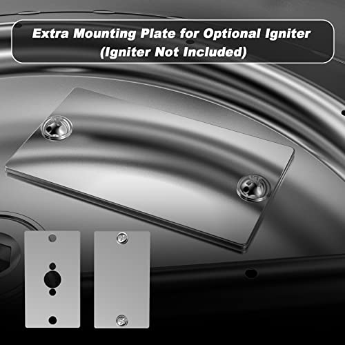 13 Inch Stainless Steel Drop in Fire Pit Pan with Burner Ring