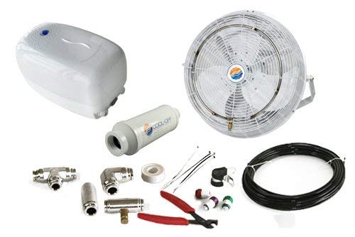 Misting Fan Kit with 2 Black Fan 20” (2 Count)