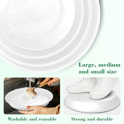 3PCS Round Stepping Stone Mold (10"/3PCS / White)
