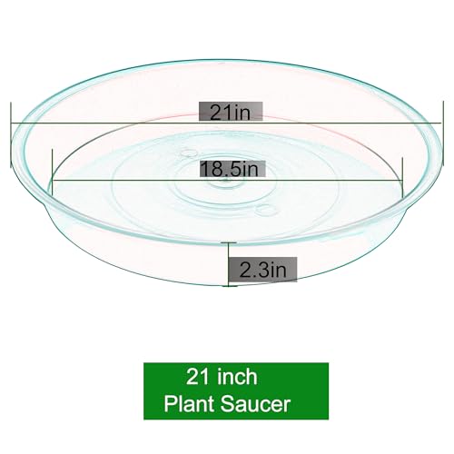 2 Pack of 20 21 inch Plant Saucer Round (21" (2 pack) / Teal)