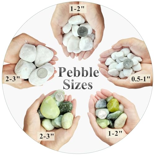 5 lbs White River Rocks for Plants