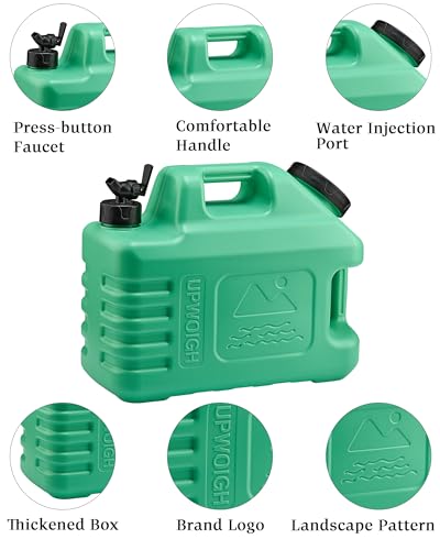 3.5 Gallon Camping Water Jug with Spigot (Mint Green)