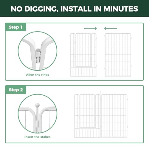 No Dig Garden Fence (White / 45"H)