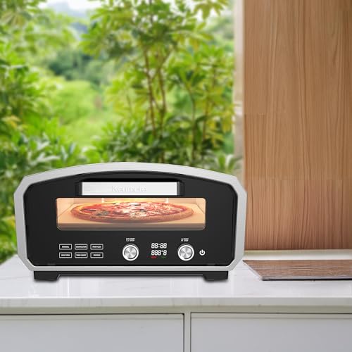 Kenmore Outdoor Indoor Electric Pizza Oven (Black & Silver)