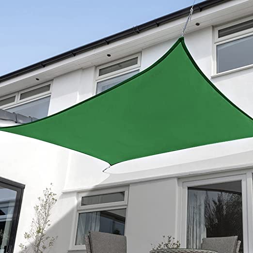 6'X22' Sun Shade Sail Dark Green Curved Rectangle Customizable