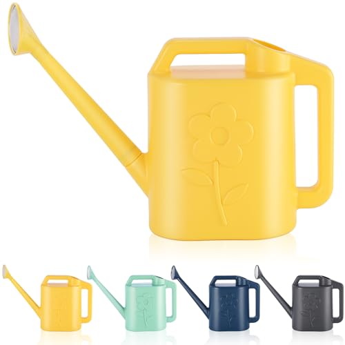 2 Gallon Watering Can for Indoor Plants (Yellow / 2 Gallon)