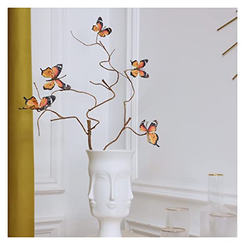 Artificial Butterfly (Yellow-5-pcs)