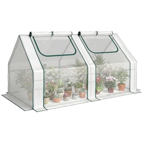 6' x 3' x 3' Portable Greenhouse with 2 PE (Clear / 6' x 3' x 3')