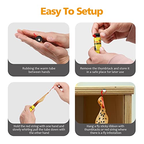 Fly Traps for Indoors Outdoor (Fly Strips)