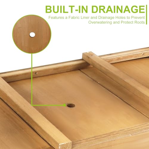 Raised Garden Bed with Legs (33.5" x 18" x 30")