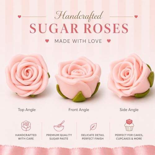 Edible Rose Topper (Blush Pink)