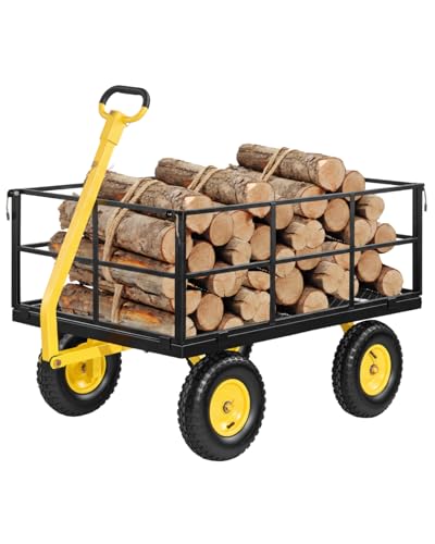 Steel Garden Cart (Yellow + Black)
