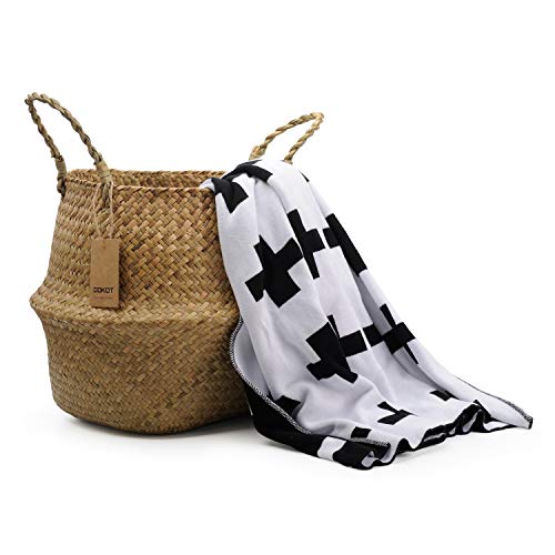 Seagrass Plant Basket with Handles