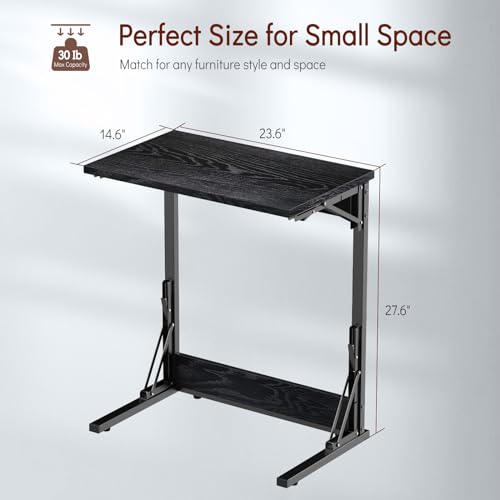 24" TV Tray Table (Black / 1PK)