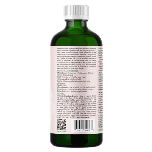 0-3-2 Giant Bloom: Orchid Bloom Enhancer - Orchid Bloom Booster - Orchid Food Fertilizer Concentrate - Chelated Nutrients for Healthy Flower & Reblooms (8 OZ) (8 Fl Oz)