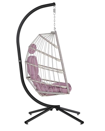 Egg Chair Outdoor with Stand (Pink)