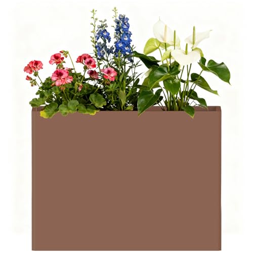 Metal Planter with Powder Coating (Pb32x12x24-terracotta)