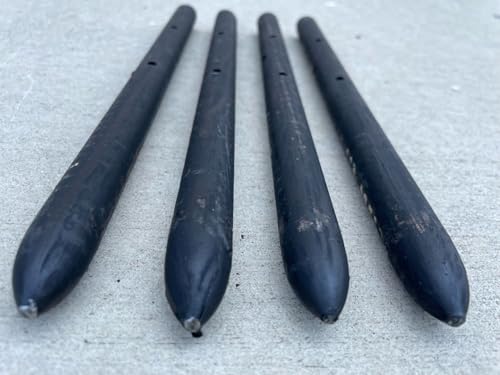 12" Round Steel Concrete Form Stakes with Nail Holes (3/4 in X 12 in)