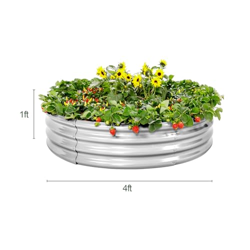 Galvanized Raised Garden Bed 2Pcs (2 Count)