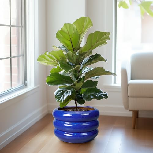 Ceramic Plant Pot 13.5 Inch (13 Inch / Gemstone Blue)
