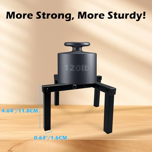 4 Pcs Four Legs Adjustable Metal Plant Stand for 5" (3 - Mini / Mini 4Pcs Black 5-10")