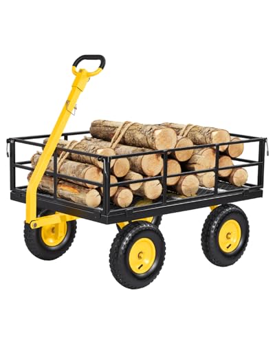 Steel Garden Cart (Yellow + Black)