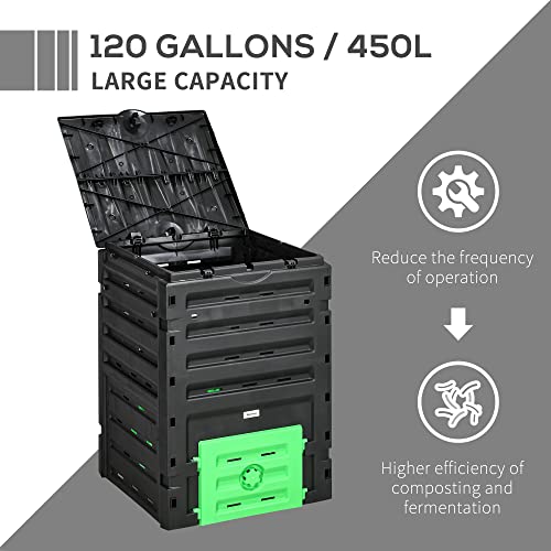 Compost Bin Outdoor 120 Gallon