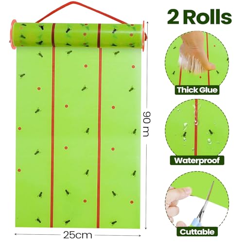 20 Pcs Giant Flypaper Fly Traps (Fluorescent Green)
