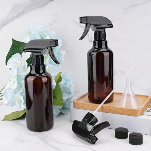 Plastic Spray Bottles 16.9oz (Amber)
