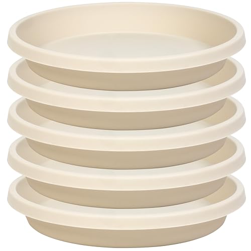 5 Pack Plant Saucer 6 Inch (6" (5 Pack) / Beige)