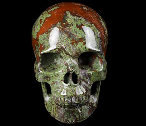 5.0" Dragon Blood Jasper Crystal Skull (Dragon Blood Jasper)