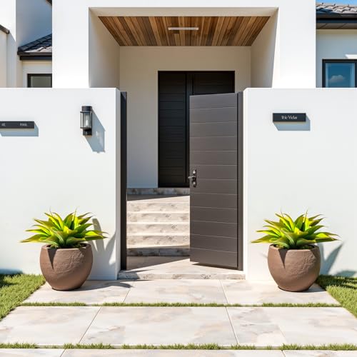 2-Pack 13.8-Inch Artificial Agave Plants, UV Resistant Artificial Outdoor Plants and Faux Succulent Greenery for Planters, Porch, Patio, Garden, Entryway and Home Decor, Yellow (Agave15-ye2)