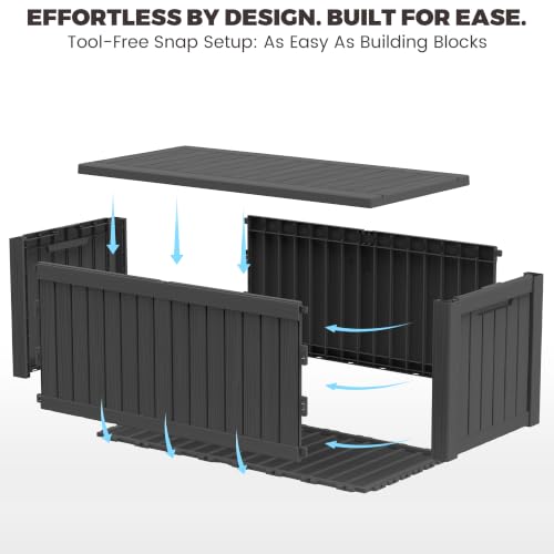 Outdoor Storage Box (Black / 150 Gallon 3.0)