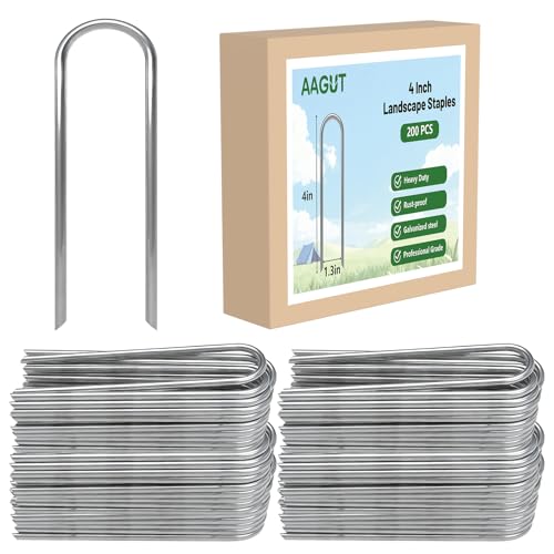 U Shaped Garden Stakes 4 Inch (4" x 200 Pcs)