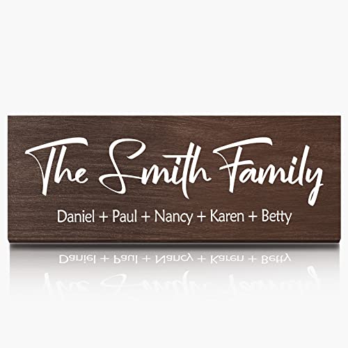 Personalized Family Name Wood Sign