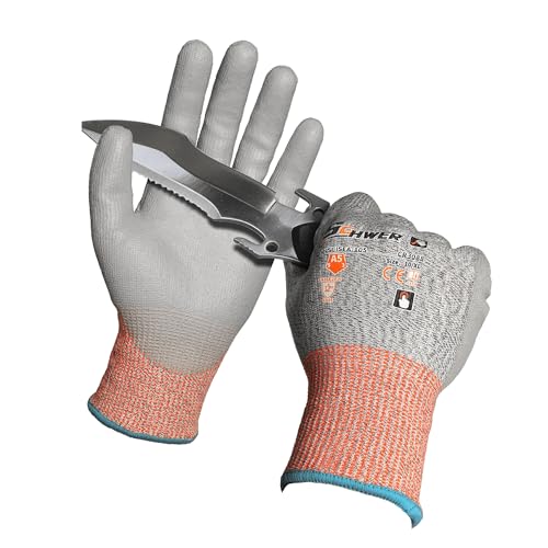 1 Pair A5 Cut Resistant Gloves (Grey A5 / X-Large)