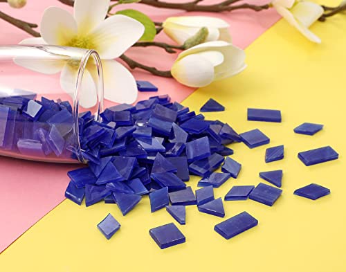 Glass Mosaic Tiles for Art Crafts (200 Count)