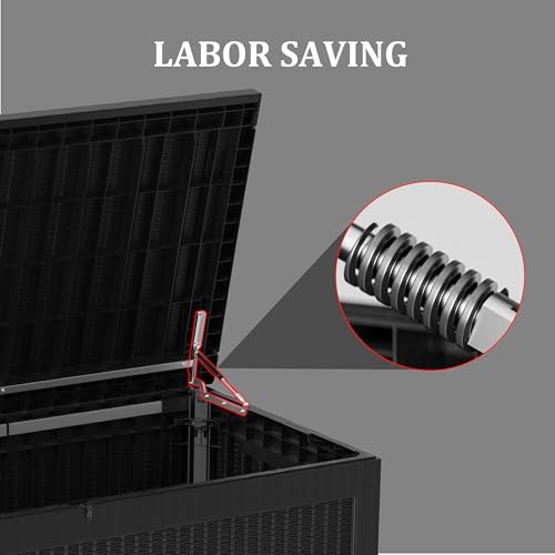 Outdoor Storage Box (Black / 150 Gallon)