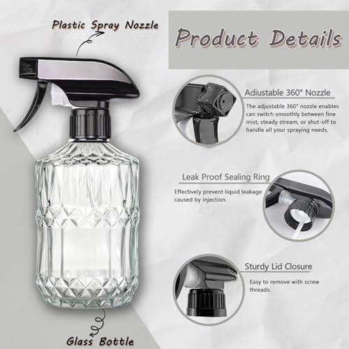 Glass Mister Spray Bottle (Clear)