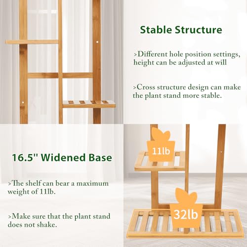 Plant Stand Indoor 6 Tier (Natural)
