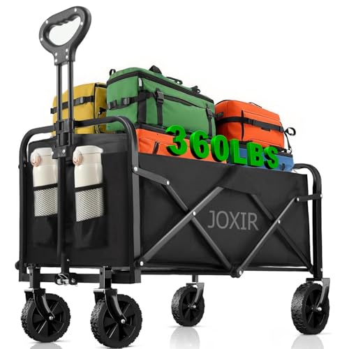 Collapsible Wagon Cart Foldable 37" L 480lbs Capacity (200L)