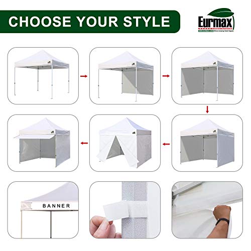 USA 10x10 Pop Up Canopy (Awning with Walls / black)