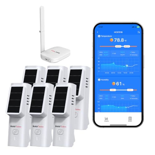 WiFi Hygrometer Thermometer 6 Pack (White Wifi 6pack)