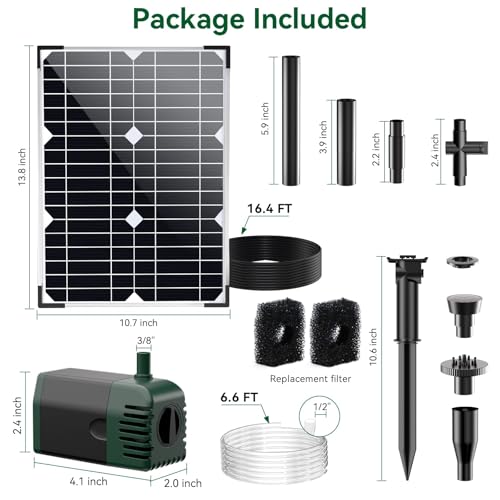 Solar Water Pump Fountain (20W)