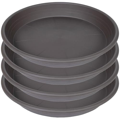 4 Pack of 16 inch Plant Saucer (16" (4 pack) / Brown)